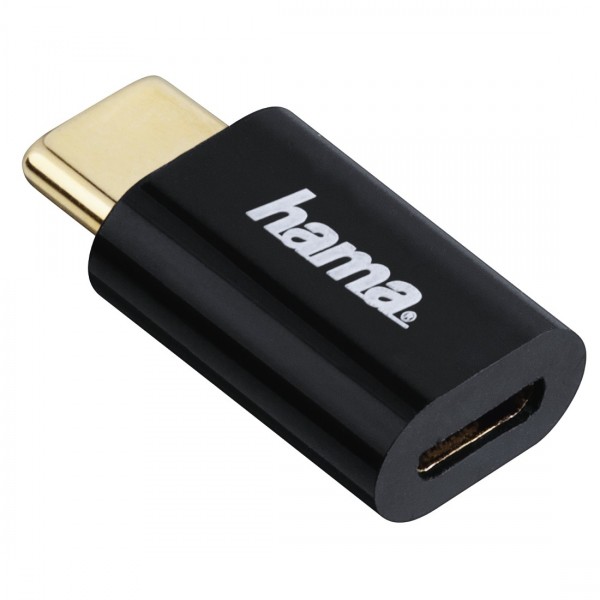 Hama Adapter Micro-USB auf USB Type-C-Stecker 178399 schwarz