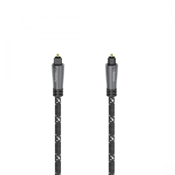 Hama 00205140 Audio Lichtleiter Kabel ODT Stecker Toslink Metall 3 Meter