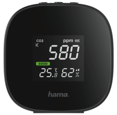 Hama CO2-Messgerät Luft Qualitäts Messgerät Safe Art.