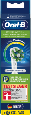 Oral-B ErsatzzahnbürstenCrossAction CleanMaximizer 10er OralB 410256