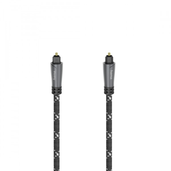 Hama 00205139 Audio Lichtleiter Kabel ODT Stecker Toslink Metall 15 Meter