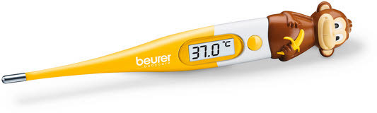 Beurer BY 11 Fieberthermometer Kinderthermometer Express Signalton quecksilberfrei Monkey