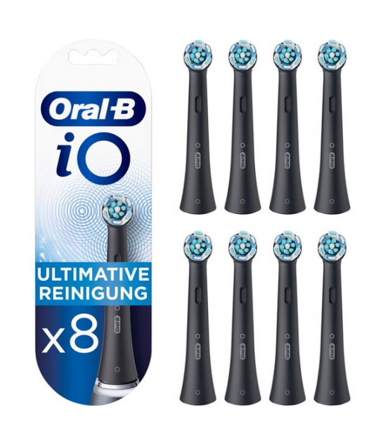 Oral-B AufsteckbÃ¼rsten iO Ultimative Reinigung 8er BLACK FFU OralB 8er Black