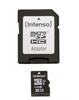 Intenso Micro SD Card 32GB UHS-I inkl. SD Adapter 3423480