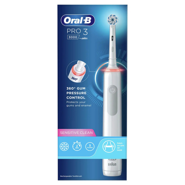 Braun Oral-B Pro 3 3000 Sensitive Clean White