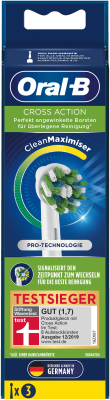 Oral-B Ersatzzahnbürste CrossAction CleanMaximizer 3er 410560 OralB