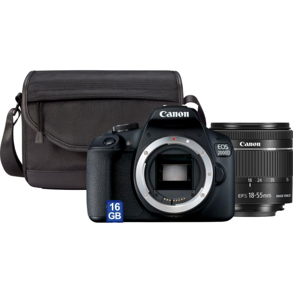 Canon Spiegelreflexkamera EOS 2000D Value Kit