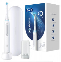 Oral-B Elektrische Zahnbürste iO Series 4 Quite White mit Reiseetui