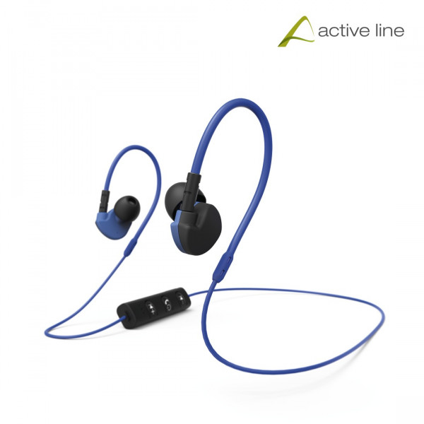 Hama Bluetooth Kopfhörer blau In-Ear Mikrofon