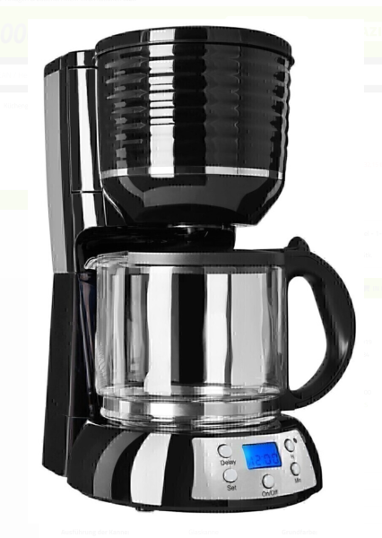 Exquisit Kaffeemaschine Cofee3300CGutfels schwarz Timer