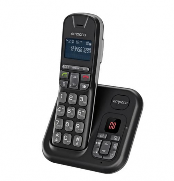 Emporia Schnurlostelefon TH21AB mit Anrufbeantworter