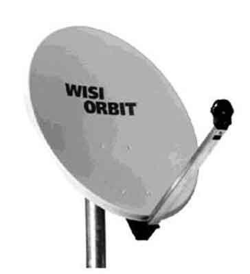 WISI Offset-Antenne OA38G Alu 80cm lichtgrau